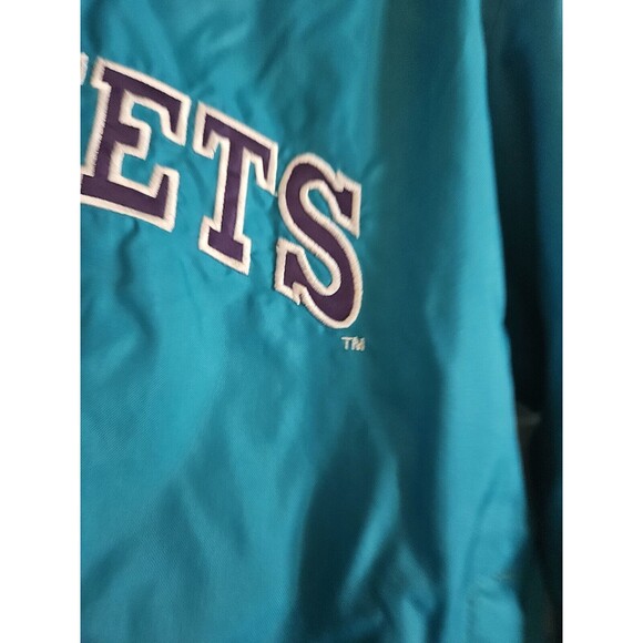 vintage 90s charlotte hornets starter windbreaker jacket Large See Measurements - Picture 6 of 11